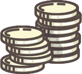 Image of stacks of coins.