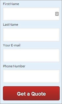 Lead generation form example.