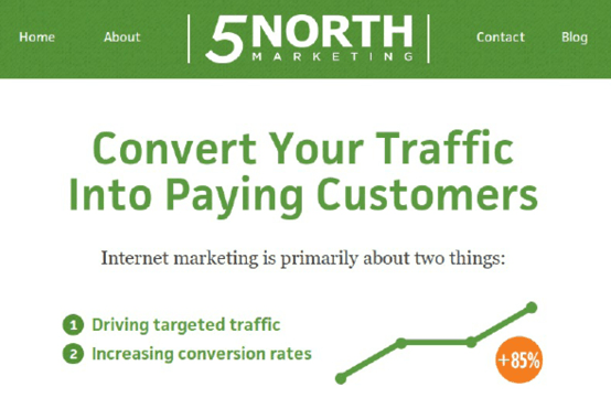 5 North Marketing design example