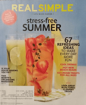 Real Simple magazine design example