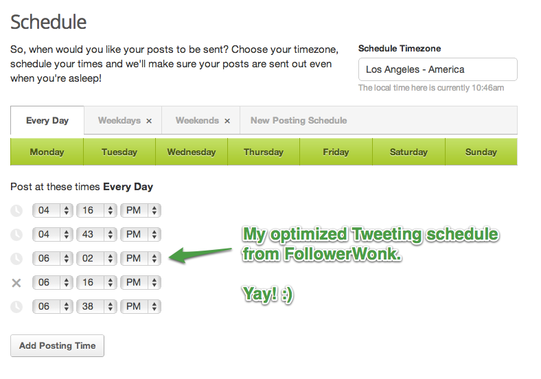Buffer scheduling feature example.