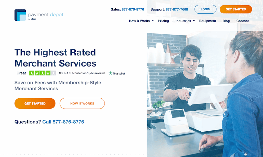 Payment Depot homepage