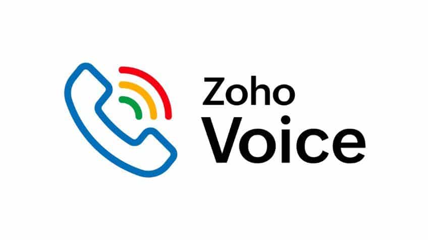 Zoho Voice logo.